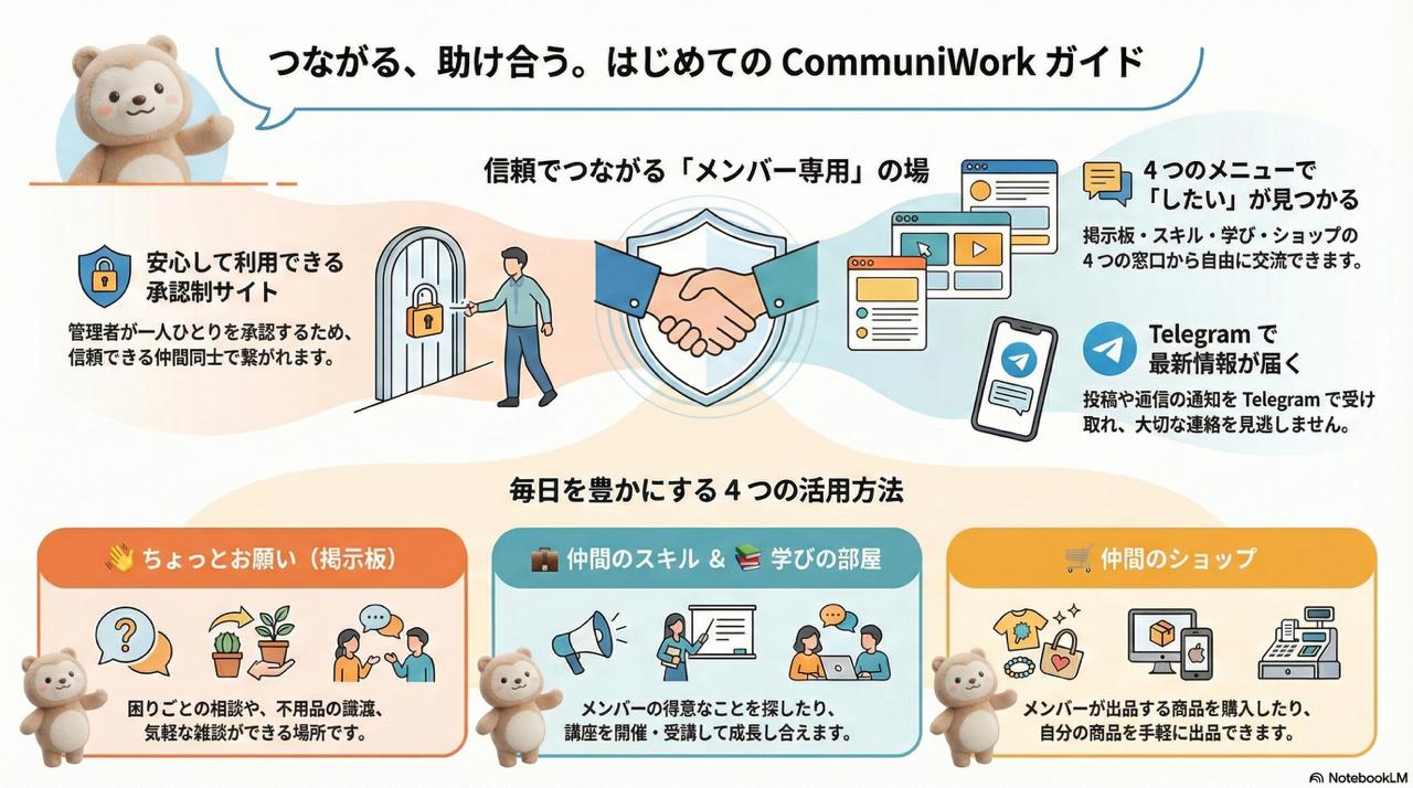 CommuniWork — コミュニティ内ジョブマッチング & 掲示板プラットフォーム